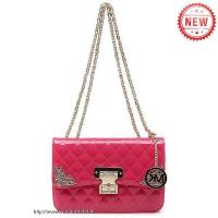 michael kors sloan chain groot roze schoudertas Geen Belasting lcr17485